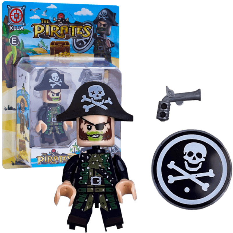 Minifigurina lego pirat cu accesorii
